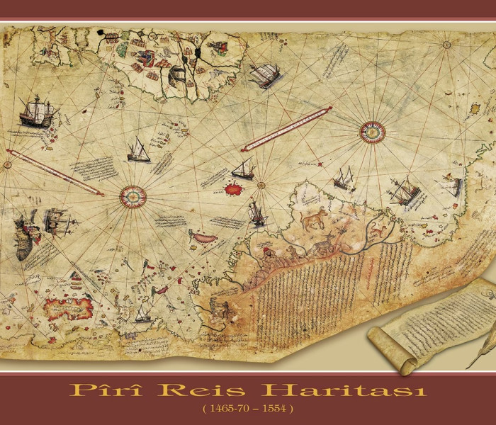 Puzzle - Art puzzle - Harta călătoriei lui Piri Reis