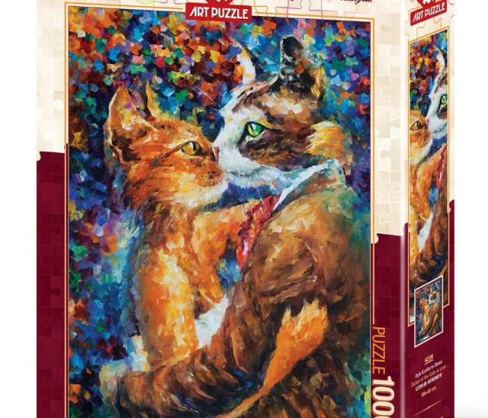 Puzzle - Art puzzle - Dansul pisicilor îndrăgostite