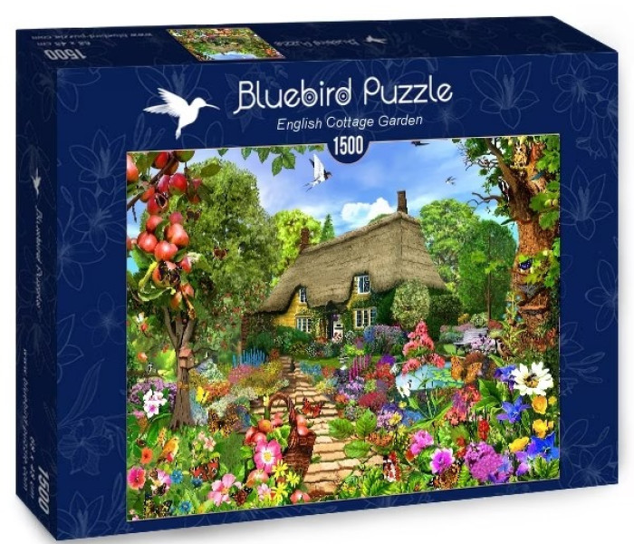 Puzzle - Bluebird - Casă de țară englezească cu grădină