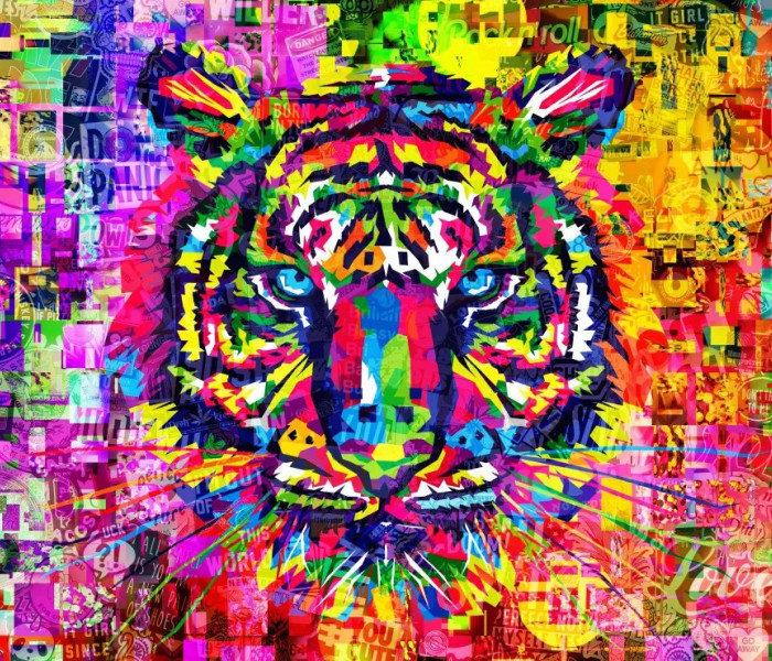 Puzzle - Bluebird - Tigru colorat