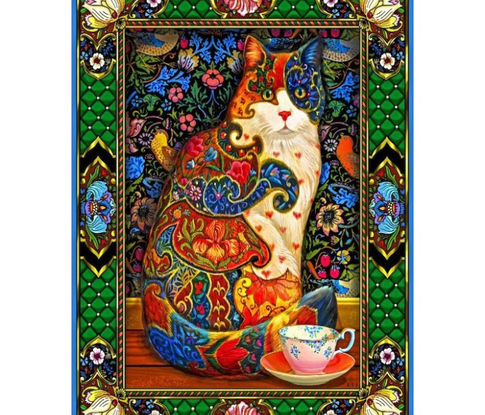 Puzzle - Bluebird - Pisică pictată