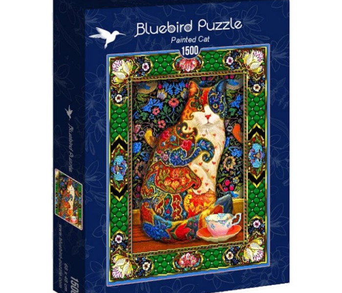 Puzzle - Bluebird - Pisică pictată