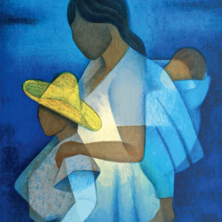 Mamă cu copii, 1973