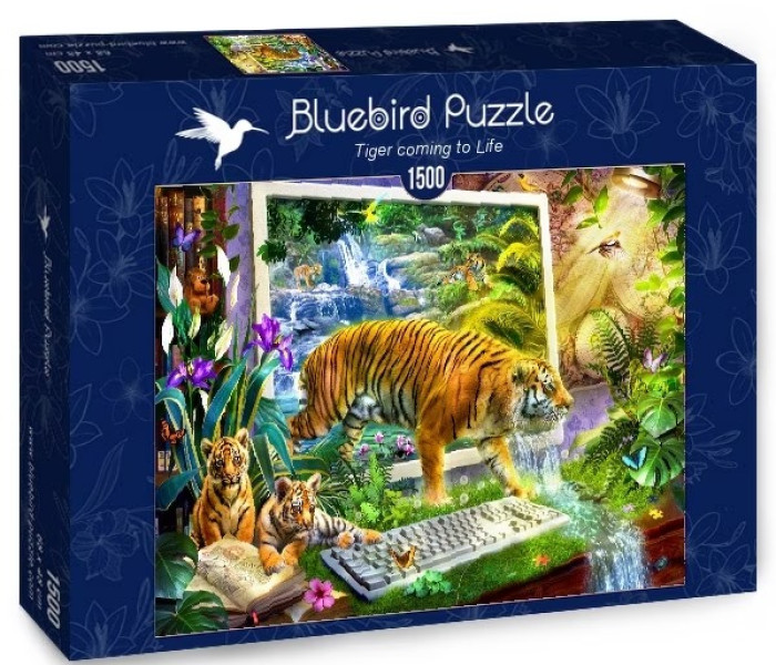 Puzzle - Bluebird - Tigru animat