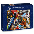 Puzzle - Bluebird - Aparate foto vechi pe masă