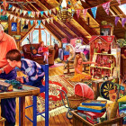 Puzzle - Bluebird - Joacă la mansardă