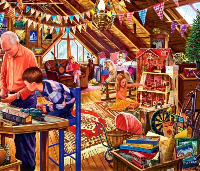 Puzzle - Bluebird - Joacă la mansardă