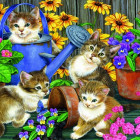 Puzzle - Bluebird - Nesupunere în grădină