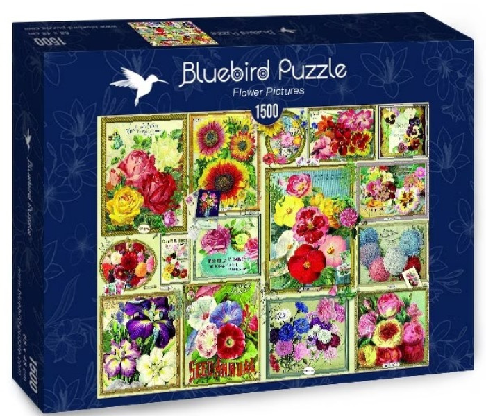 Puzzle - Bluebird - Imagini cu flori