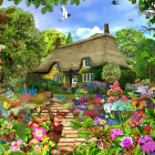 Puzzle - Bluebird - Casă rurală englezească cu grădină