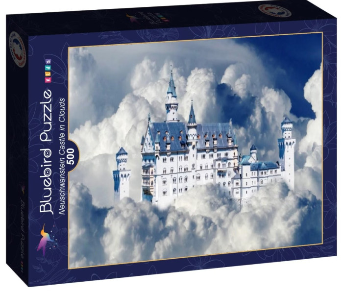Puzzle - Bluebird - Castelul Neuschwanstein în nori