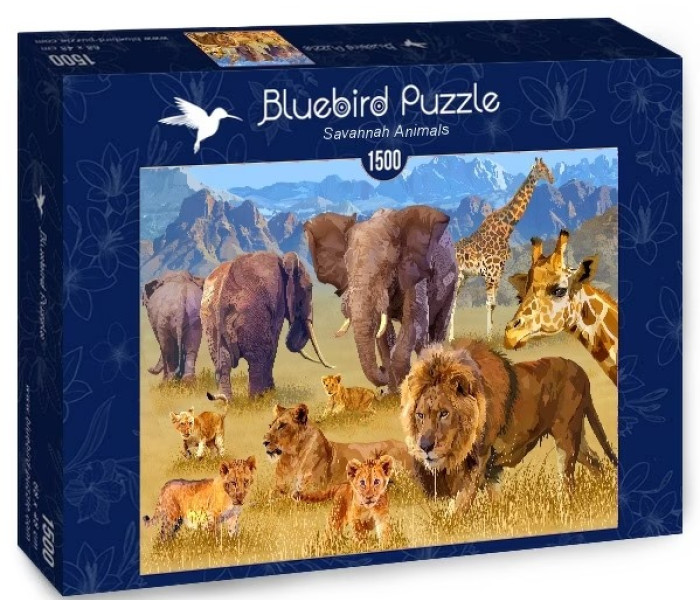 Puzzle - Bluebird - Animale din savană