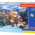 Puzzle - Castorland - Sanie spre oraș