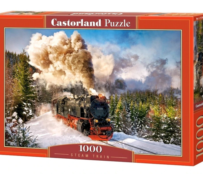 Puzzle - Castorland - Tren cu aburi