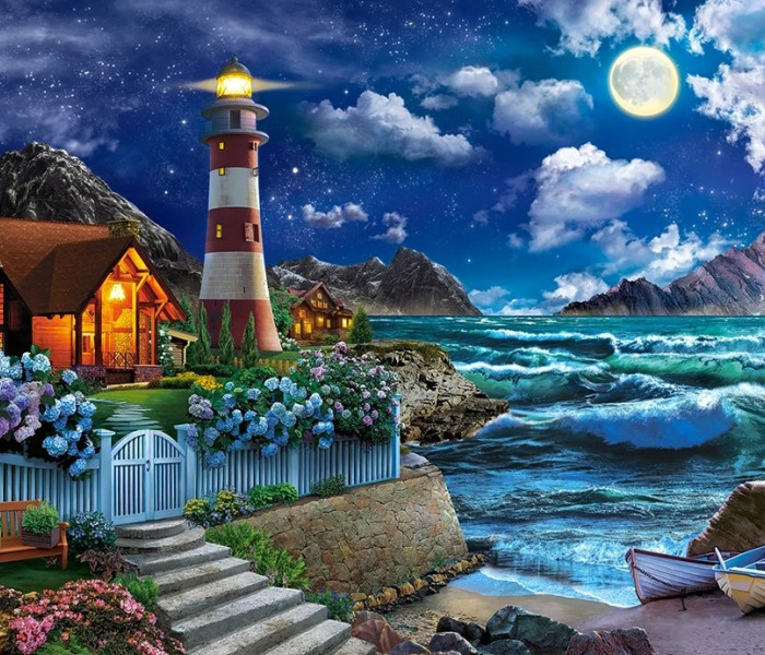 Puzzle - Castorland - Noapte a marinarilor