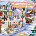 Puzzle - Castorland - Bradul de Crăciun se apropie