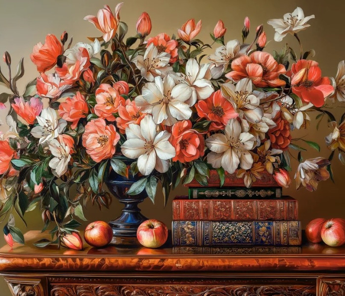 Puzzle - Castorland - Seară florală