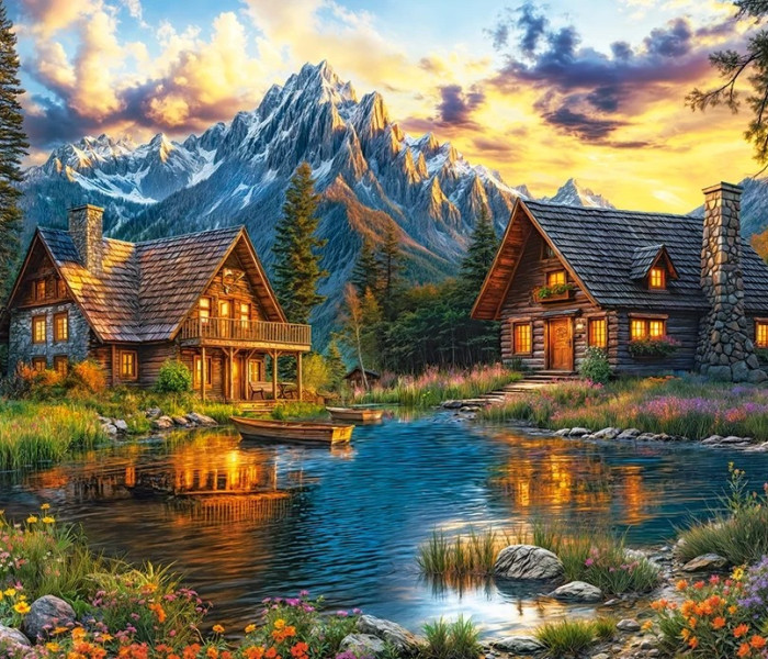 Puzzle - Castorland - Seară de vară