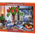Puzzle - Castorland - Natură moartă cu lalele