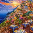 Puzzle - Castorland - Seară romantică Positano