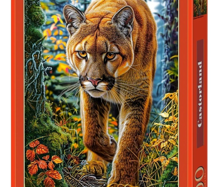 Puzzle - Castorland - Puma de munte în pădure