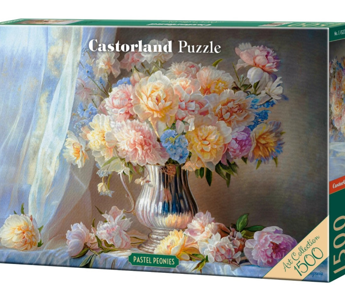 Puzzle - Castorland - Pivonii pastel