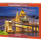 Puzzle - Castorland - Priveliște asupra Budapestei la apus