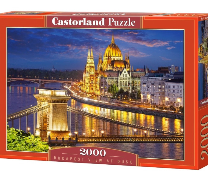 Puzzle - Castorland - Priveliște asupra Budapestei la apus