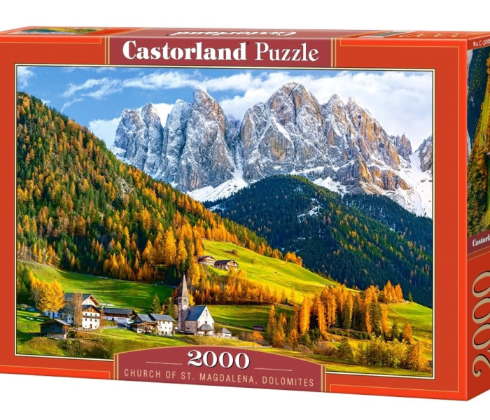 Puzzle - Castorland - Biserica Sf. Magdalena, Dolomiți