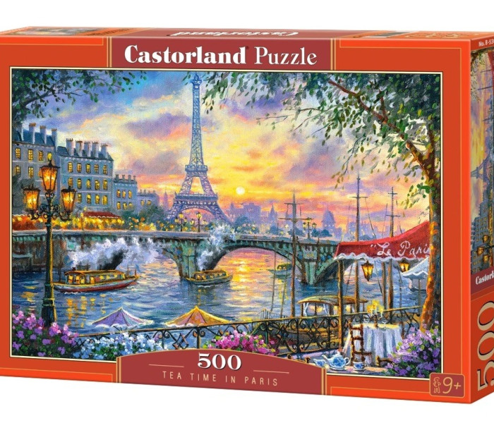 Puzzle - Castorland - Ora ceaiului la Paris