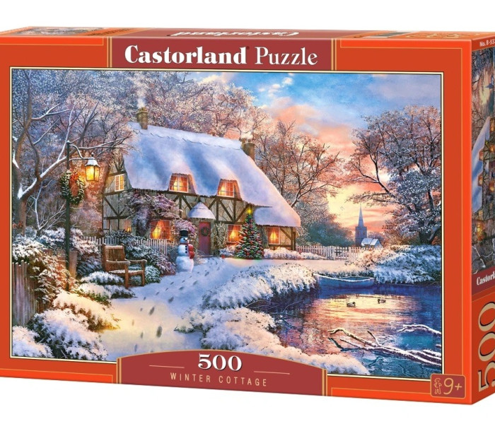 Puzzle - Castorland - Cabana de iarnă
