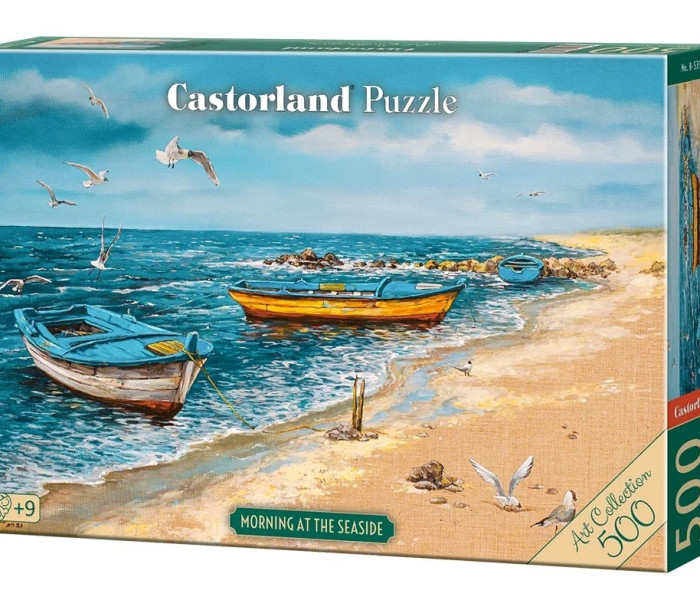 Puzzle - Castorland - Dimineață la malul mării