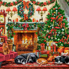 Puzzle - Castorland - Șemineu primitor