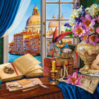 Puzzle - Castorland - Natură moartă venețiană