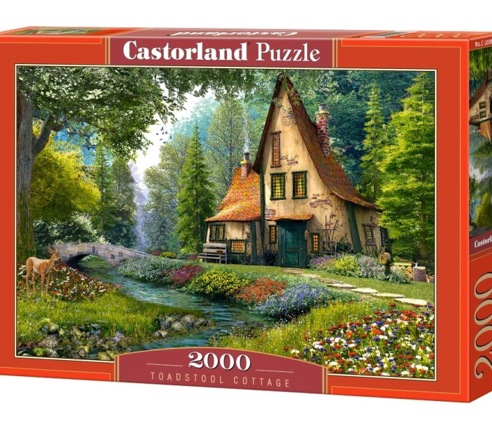 Puzzle - Castorland - Căsuță cu ciuperci
