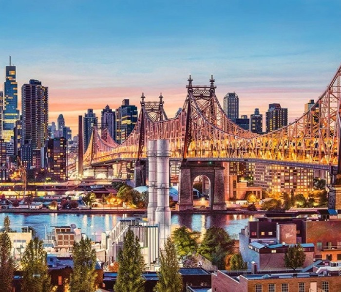 Puzzle - Castorland - Bună seara, New York