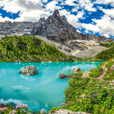 Lacul Sorapis, Alpi, Italia
