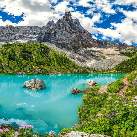 Lacul Sorapis, Alpi, Italia
