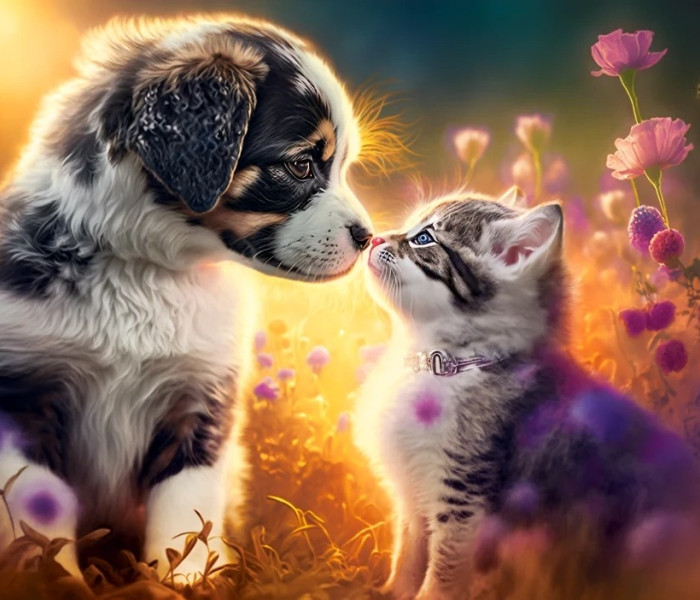 Puzzle - Castorland - Nouă prietenie