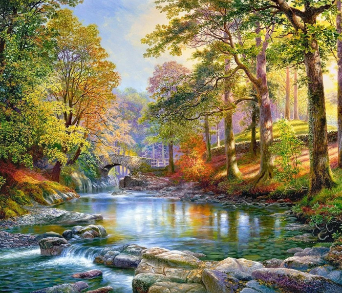 Puzzle - Castorland - De-a lungul râului