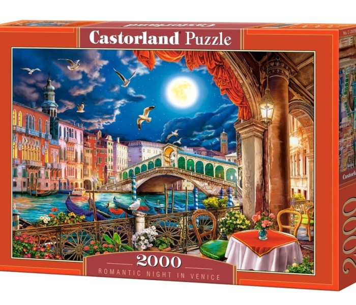 Puzzle - Castorland - Noapte romantică în Veneția