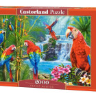 Puzzle - Castorland - Întâlnire cu papagali