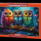 Puzzle - Castorland - Trei bufnițe mici