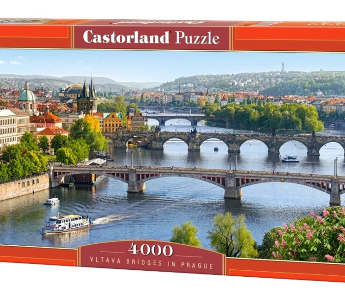 Puzzle - Castorland - Podurile Vltavei în Praga