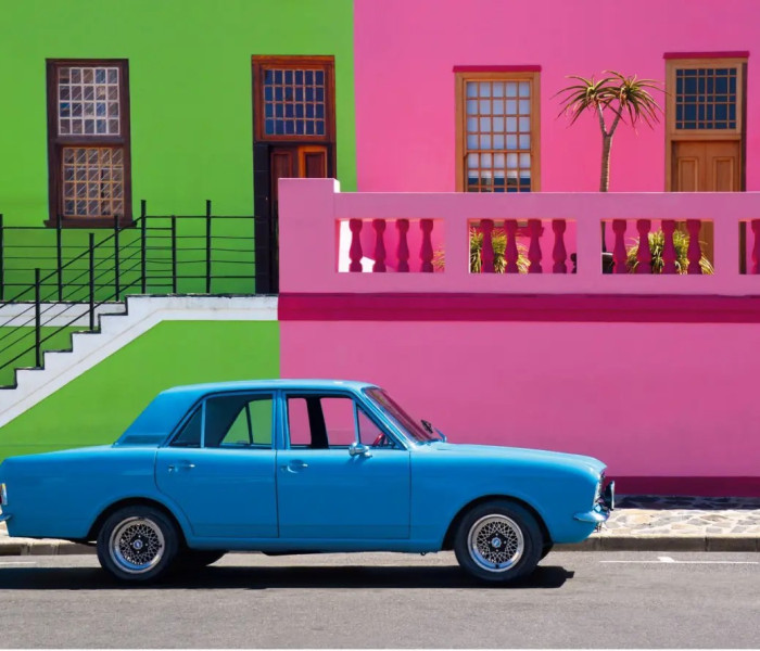 Puzzle - Clementoni - Mașină albastră