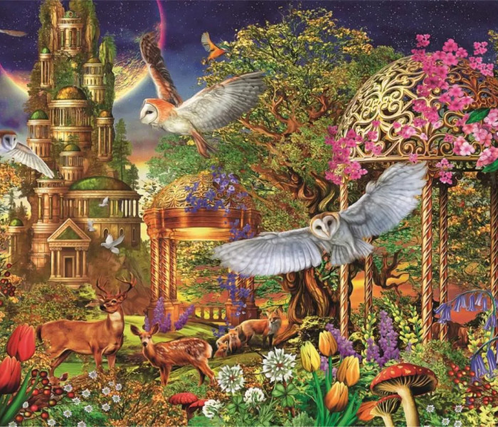 Puzzle - Clementoni - Grădina fanteziei din pădure