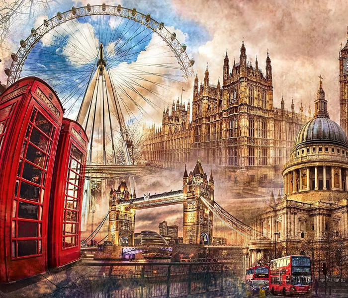 Puzzle - Clementoni - Londra Vintage