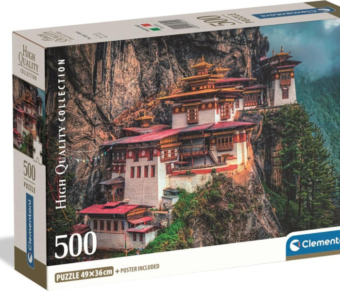 Puzzle - Clementoni - Mănăstirea Cuibul Tigrului, Bhutan