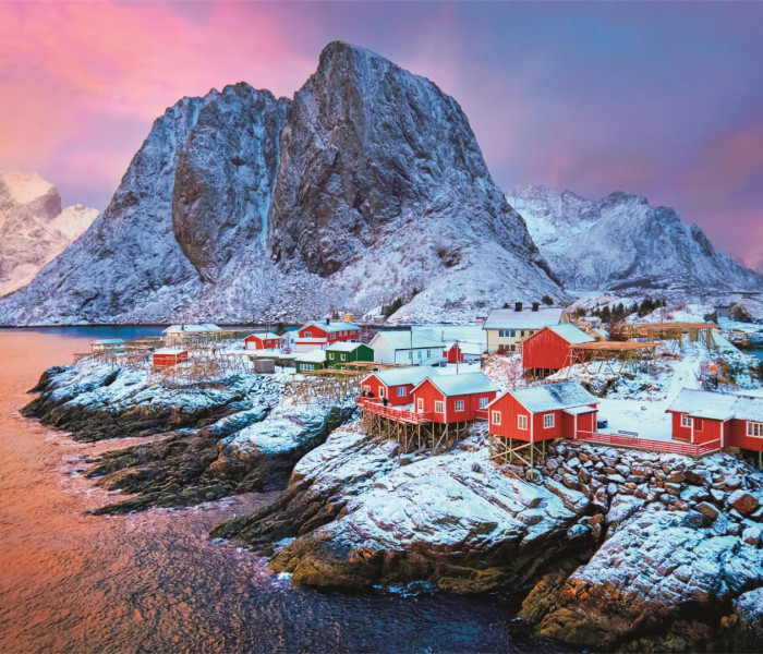 Puzzle - Clementoni - Satul Hamnøy, Norvegia