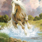 Puzzle - Cobble Hill - Cal alergând prin râu